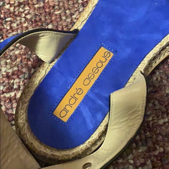 Andre Assous blue espadrille sandals - Picture 3 of 3
